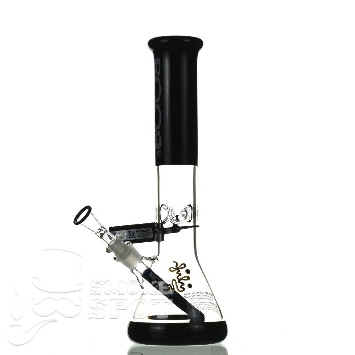 ROOR tech glass beaker 14 inch 50x5 black - Smoke Spot Smoke Shop