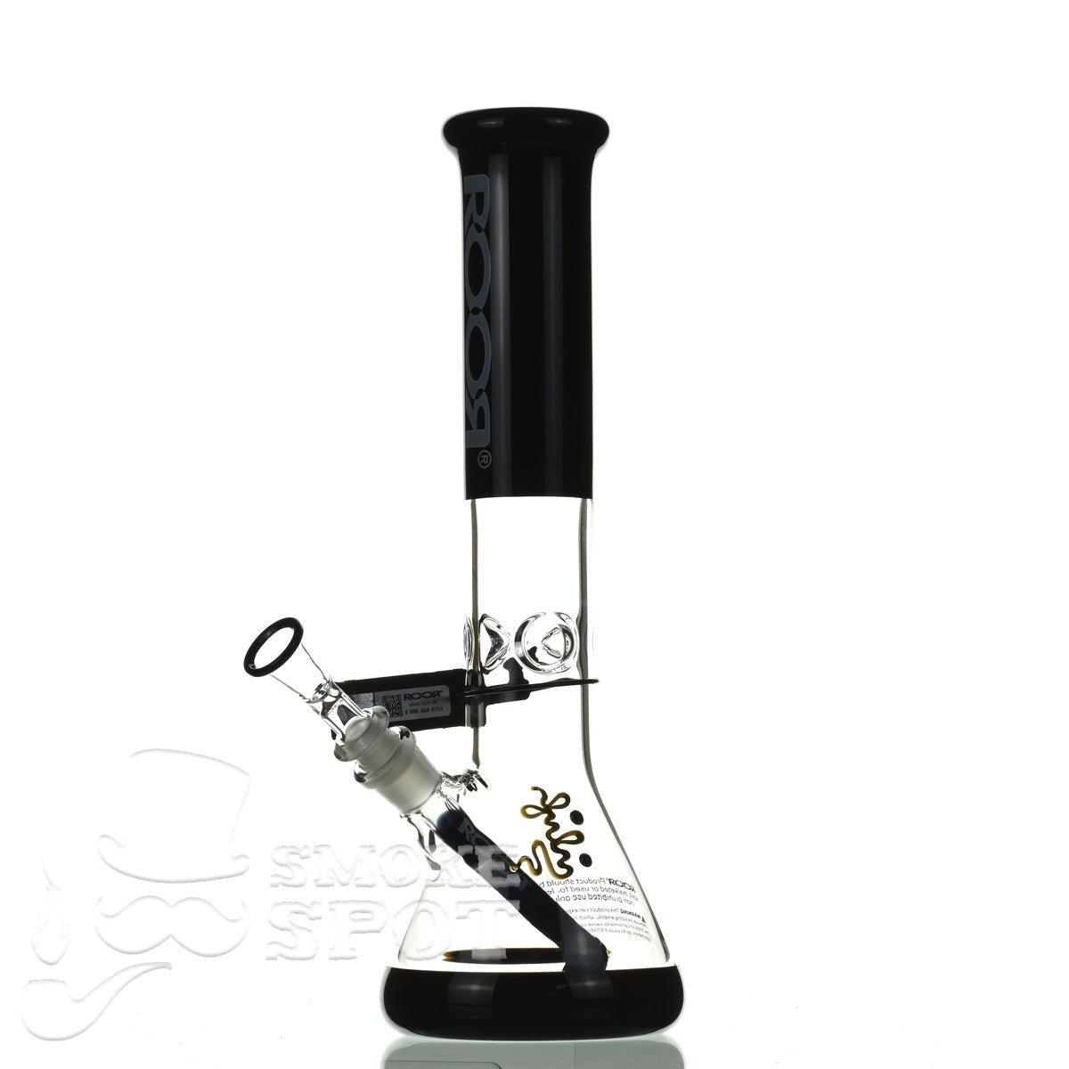 ROOR tech glass beaker 14 inch 50x5 black - Smoke Spot Smoke Shop