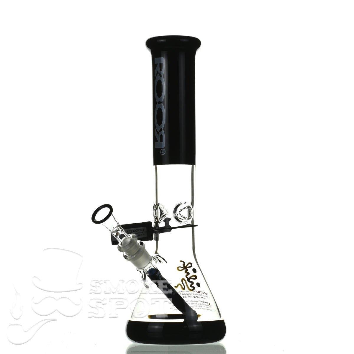 ROOR tech glass beaker 14 inch 50x5 black - Smoke Spot Smoke Shop