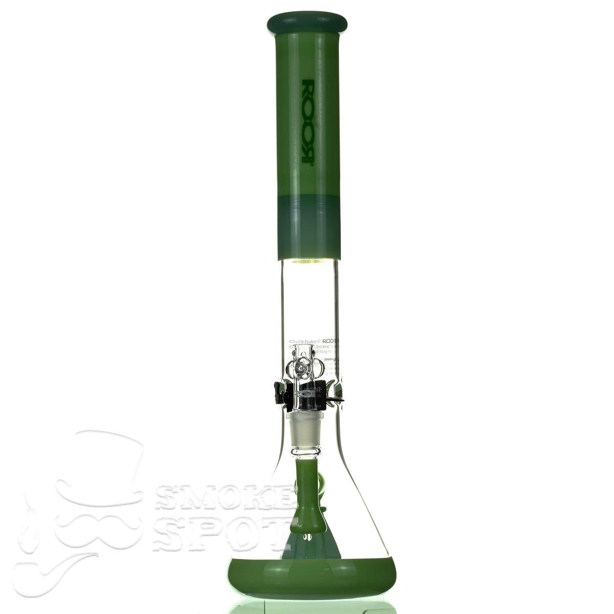 ROOR tech glass beaker 18 inch 50 x 5 milky & mint - Smoke Spot Smoke Shop