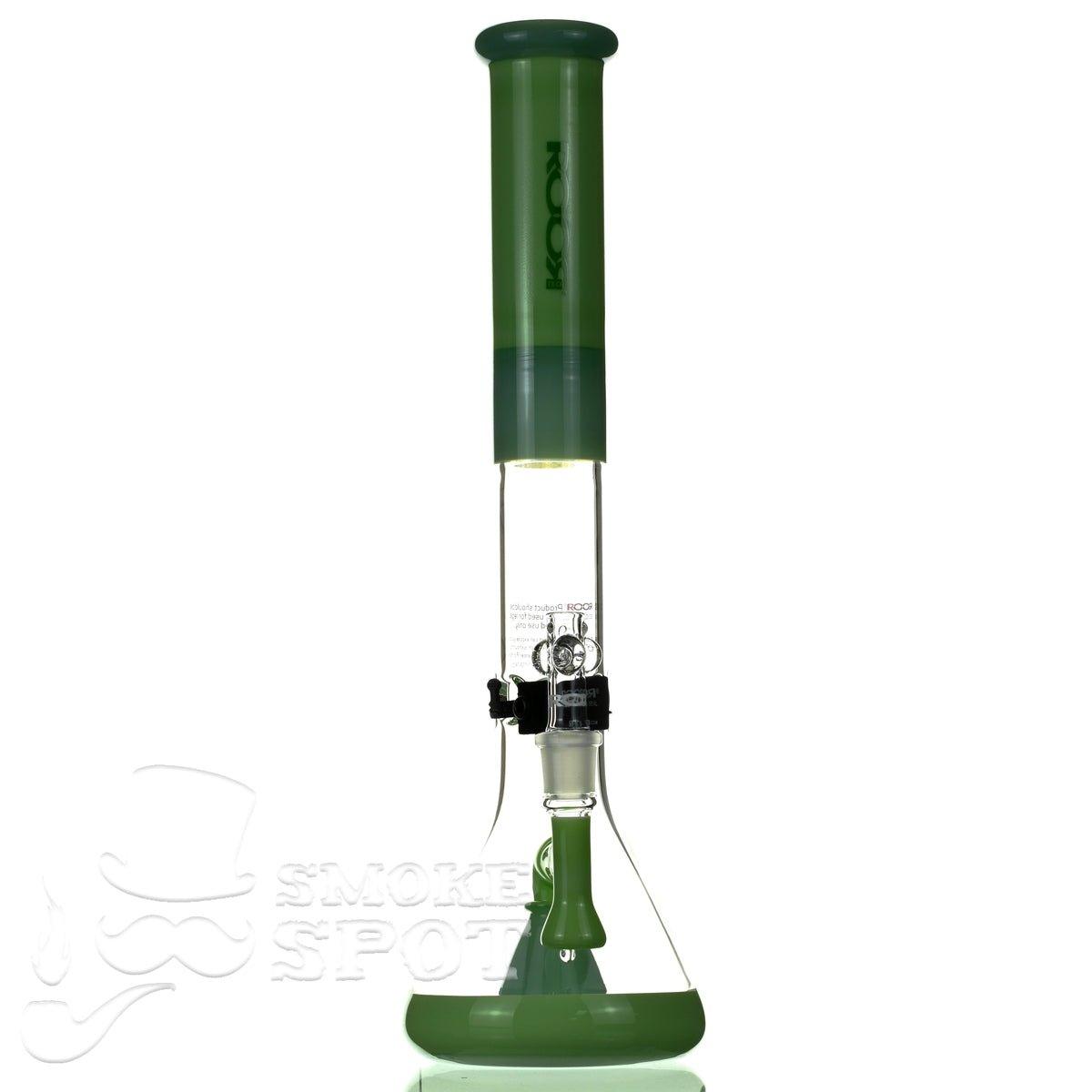 ROOR tech glass beaker 18 inch 50 x 5 milky & mint - Smoke Spot Smoke Shop