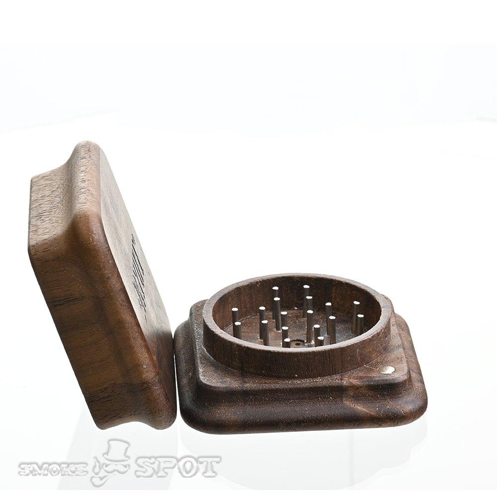 Ryot Square Grinder top view showing grinding teeth - Smoke Spot Smoke Shop