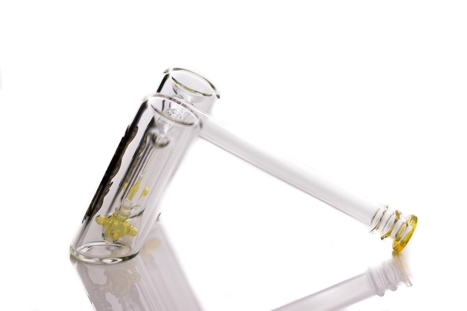 Sesh Supply Minotaur Double Bowls Bubbler with dual spinning fans percolator - Smoke Spot Glass
