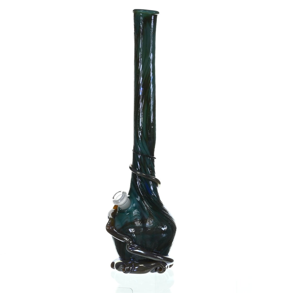 Side view of SPECIAL K GLASS Soft Glass 2XL Cookie Handle Waterpipe #217