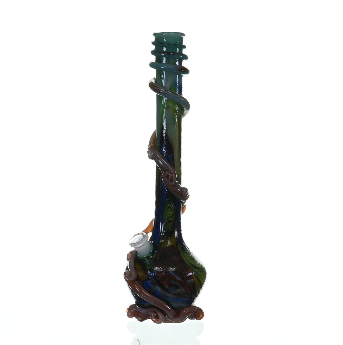 Side view of SPECIAL K GLASS Soft Glass 2XL Cookie Handle Waterpipe #218