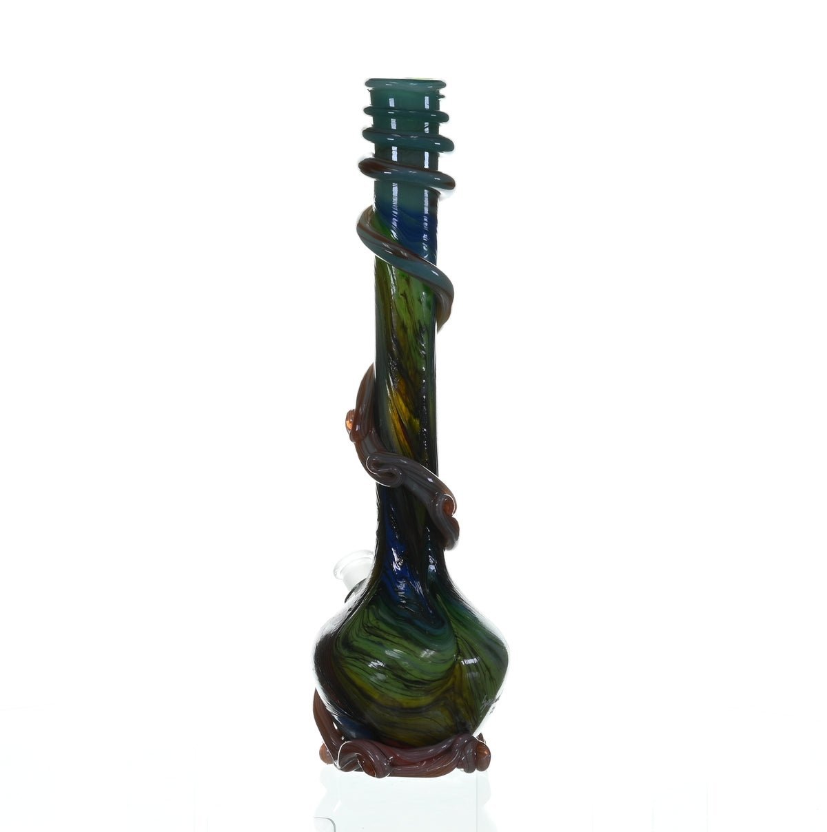 SPECIAL K GLASS Soft Glass 2XL Cookie Handle Waterpipe #218 artistic design detail