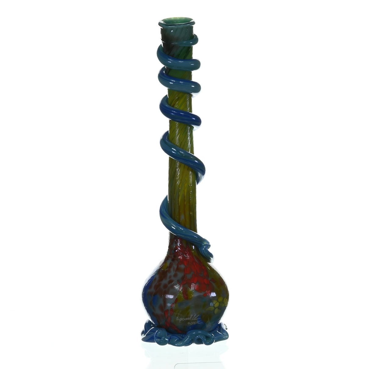 Premium soft glass craftsmanship on SPECIAL K GLASS 2XL Cookie Handle waterpipe
