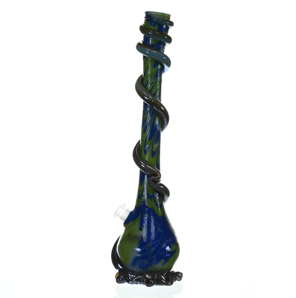 SPECIAL K GLASS Soft Glass 2XL Cookie Handle Waterpipe #222 Close-up - Glass Art Fusion