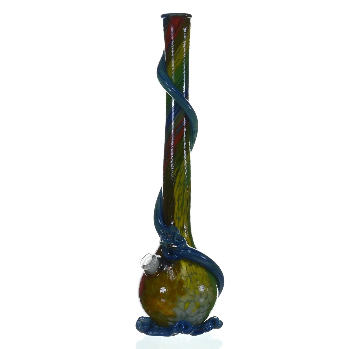 SPECIAL K GLASS Soft Glass 2XL Cookie Handle Waterpipe #223 Side View - Glass Art Fusion