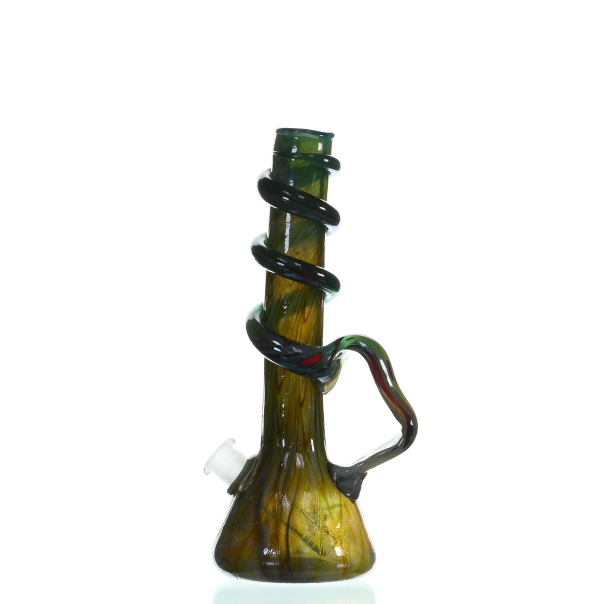 SPECIAL K GLASS Soft Glass Cookie Handle #165 side angle premium glass waterpipe