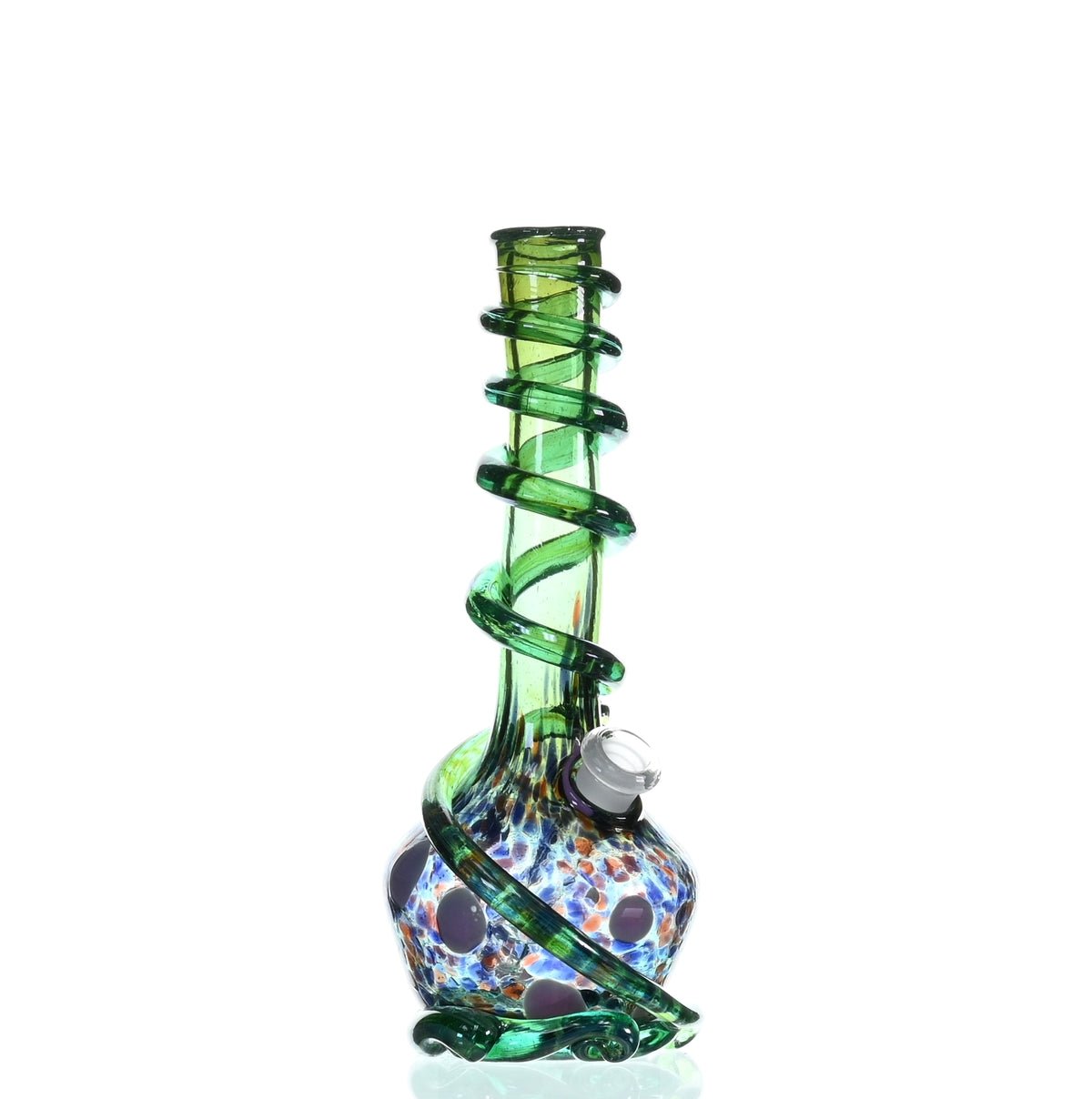 SPECIAL K GLASS Soft Glass Cookie Handle #166 Waterpipe Full View - Smoke Spot
