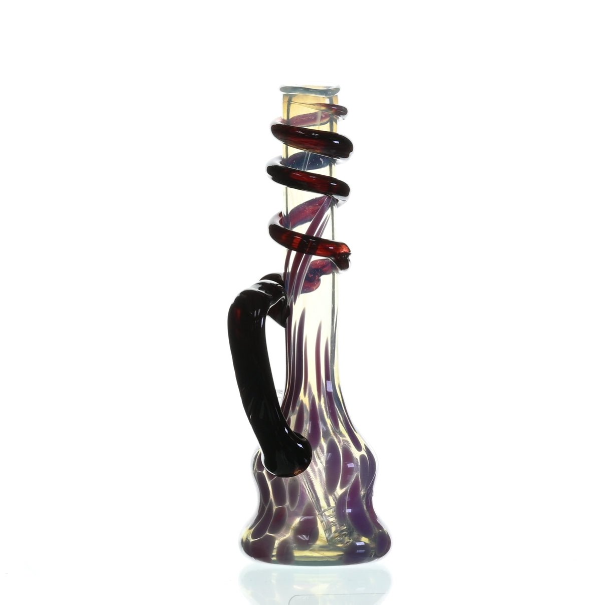 SPECIAL K GLASS Soft Glass Cookie Handle #177 artistic glass waterpipe close-up