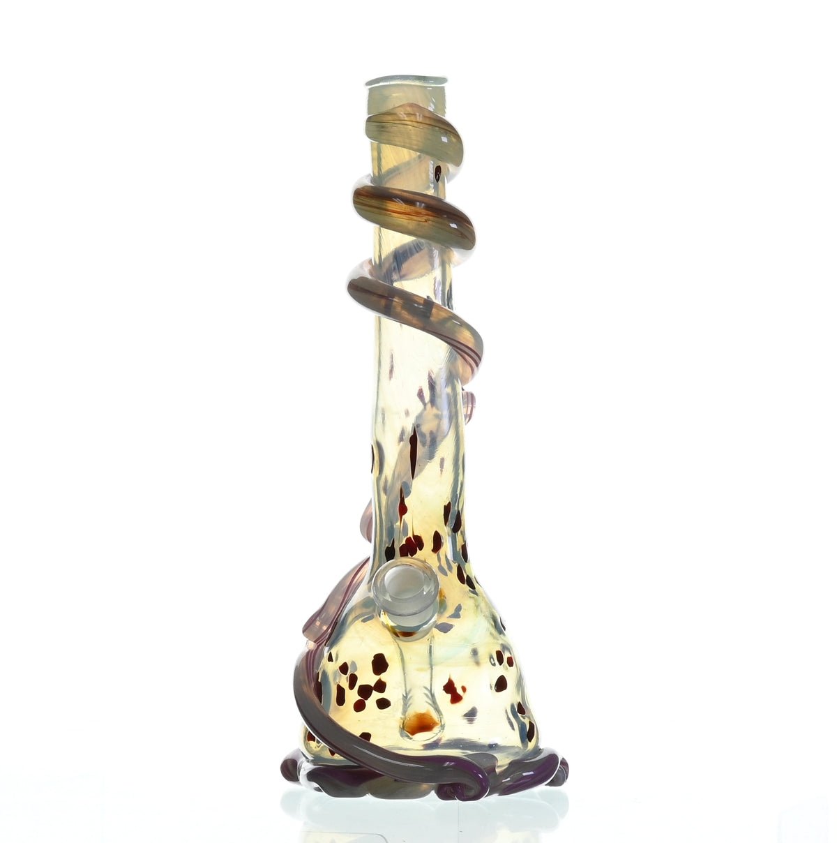 SPECIAL K GLASS Soft Glass Large Cookie Handle #187 premium waterpipe - Smoke Spot Smoke Shop
