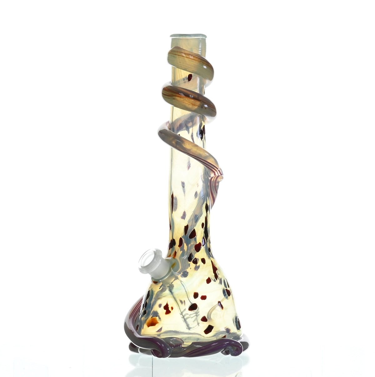 Side view of SPECIAL K GLASS Soft Glass Large Cookie Handle #187 waterpipe