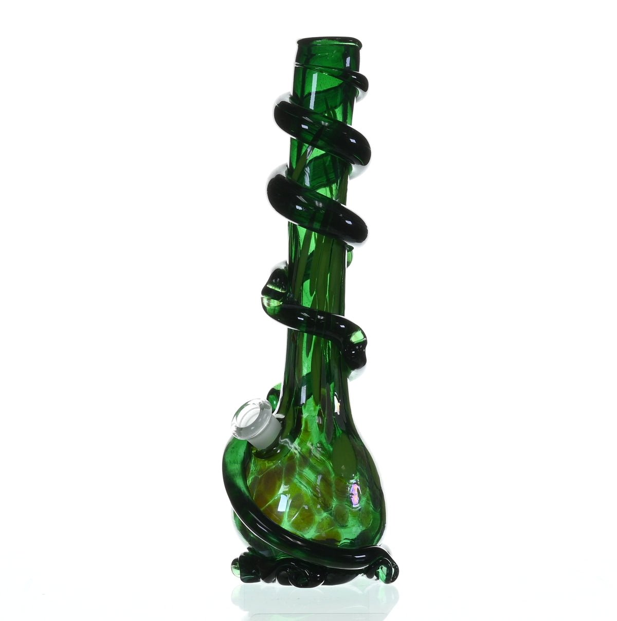 Side view of SPECIAL K GLASS Soft Glass Large Cookie Handle #190 waterpipe