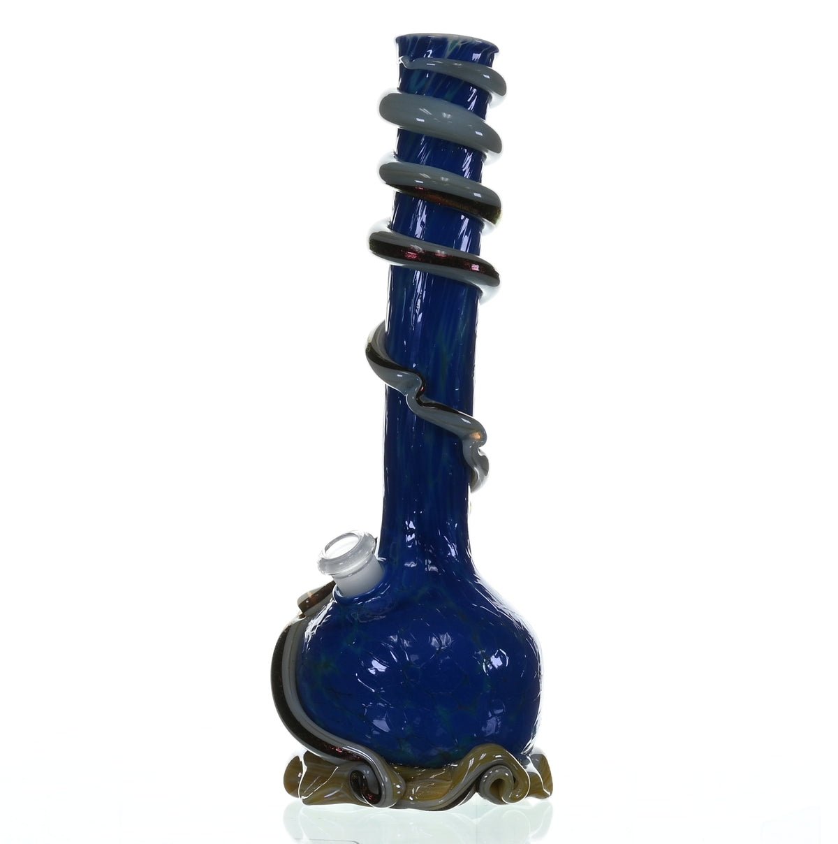 Side view of SPECIAL K GLASS Soft Glass Large Cookie Handle Waterpipe #193