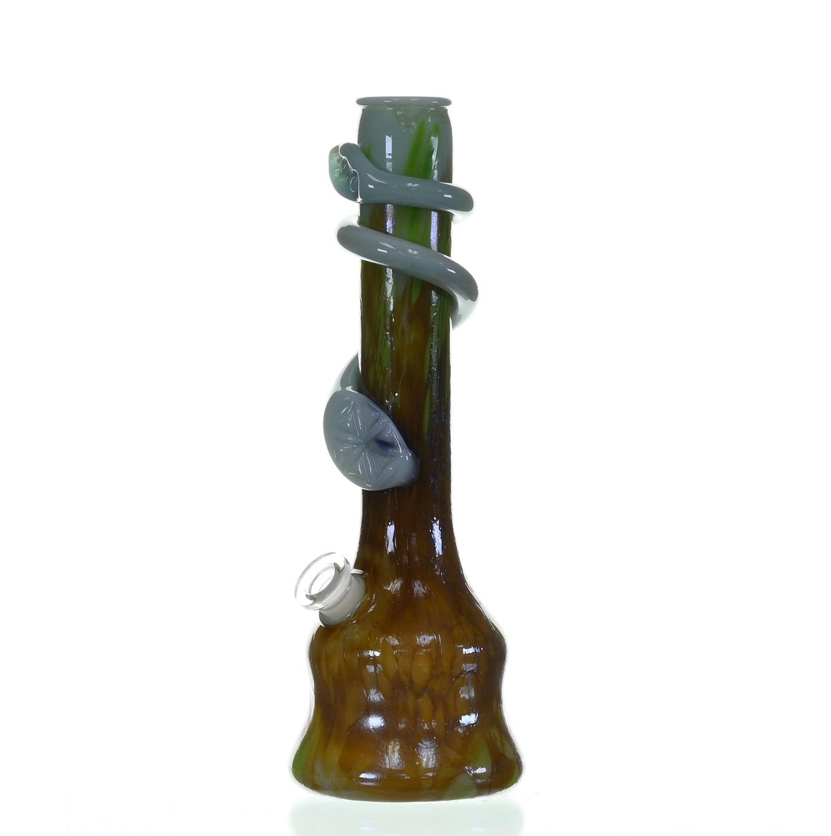 Side view of SPECIAL K GLASS Soft Glass Large Cookie Handle #195 waterpipe