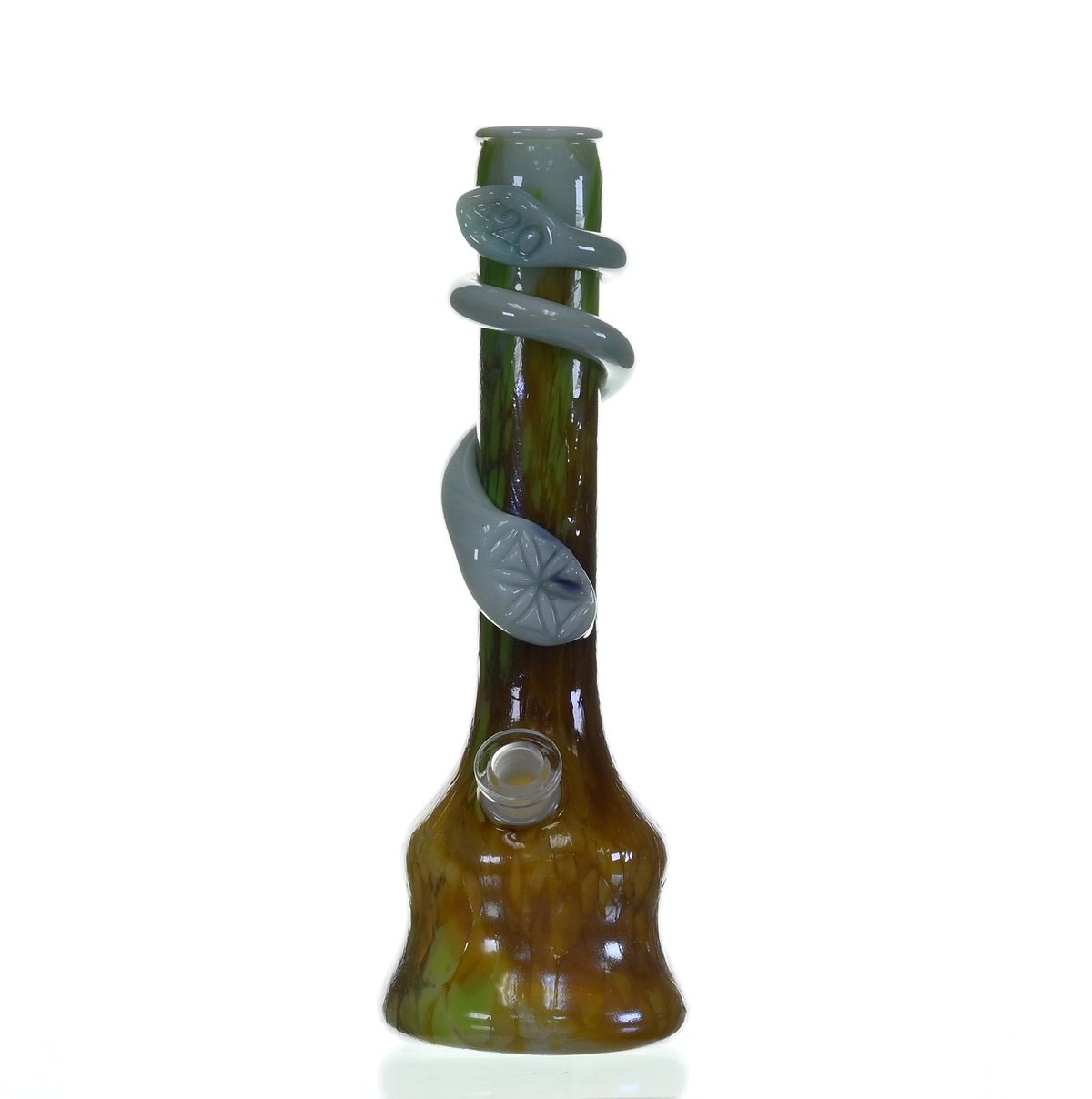 SPECIAL K GLASS Soft Glass Large Cookie Handle #195 premium American glass waterpipe