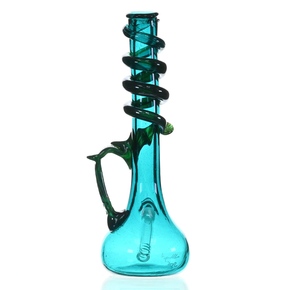 SPECIAL K GLASS Soft Glass Large Cookie Handle #196 Artistic Glass Waterpipe