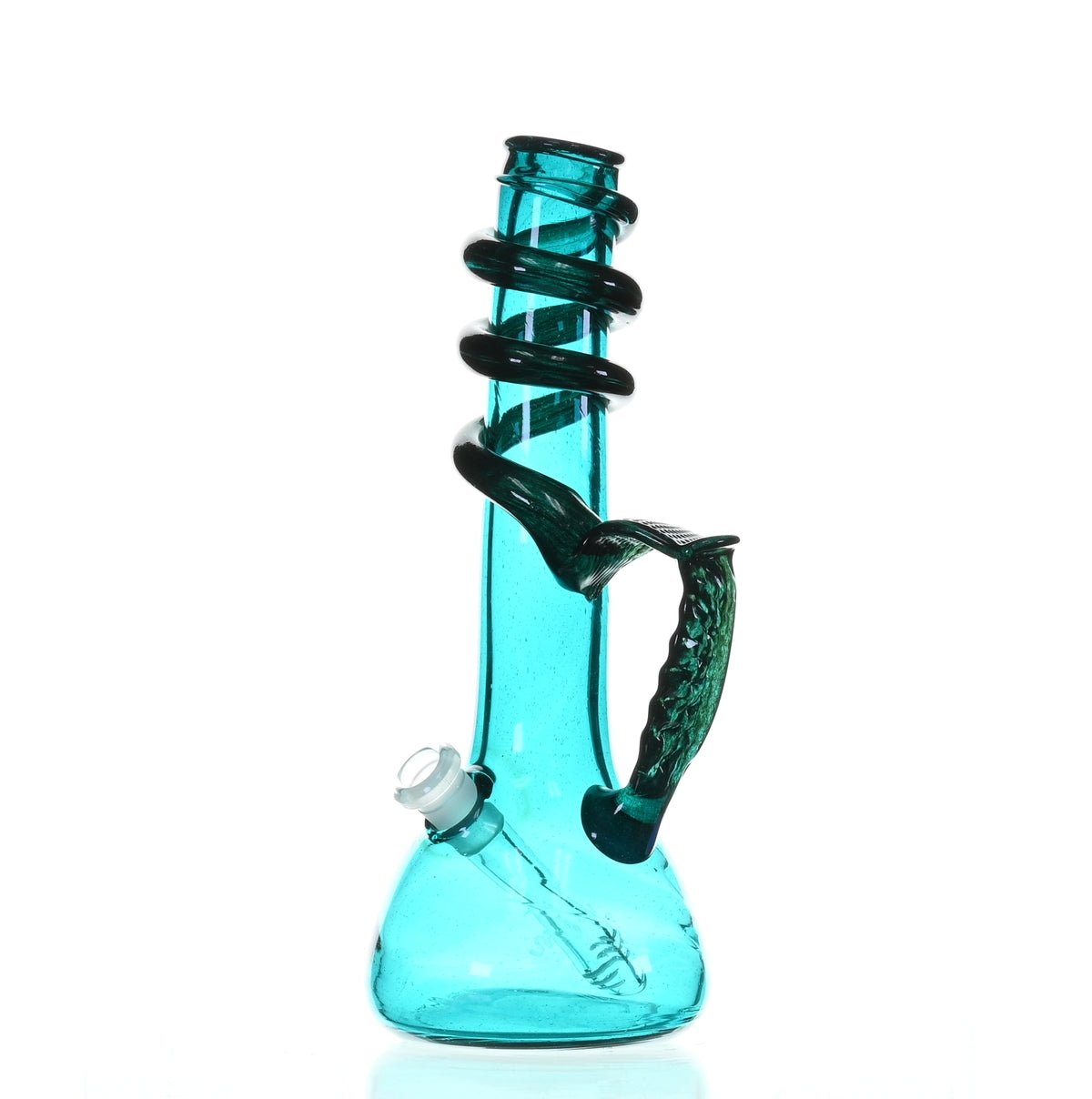 Side view of SPECIAL K GLASS Soft Glass Large Cookie Handle #197 waterpipe