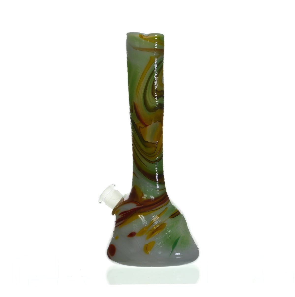 Close-up of SPECIAL K GLASS Soft Glass Medium Bullet #127 joint and downstem