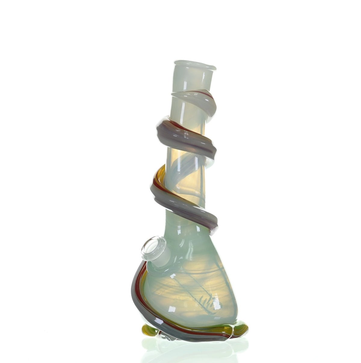 Close-up view of SPECIAL K GLASS Soft Glass Medium Cookie Handle Waterpipe #146