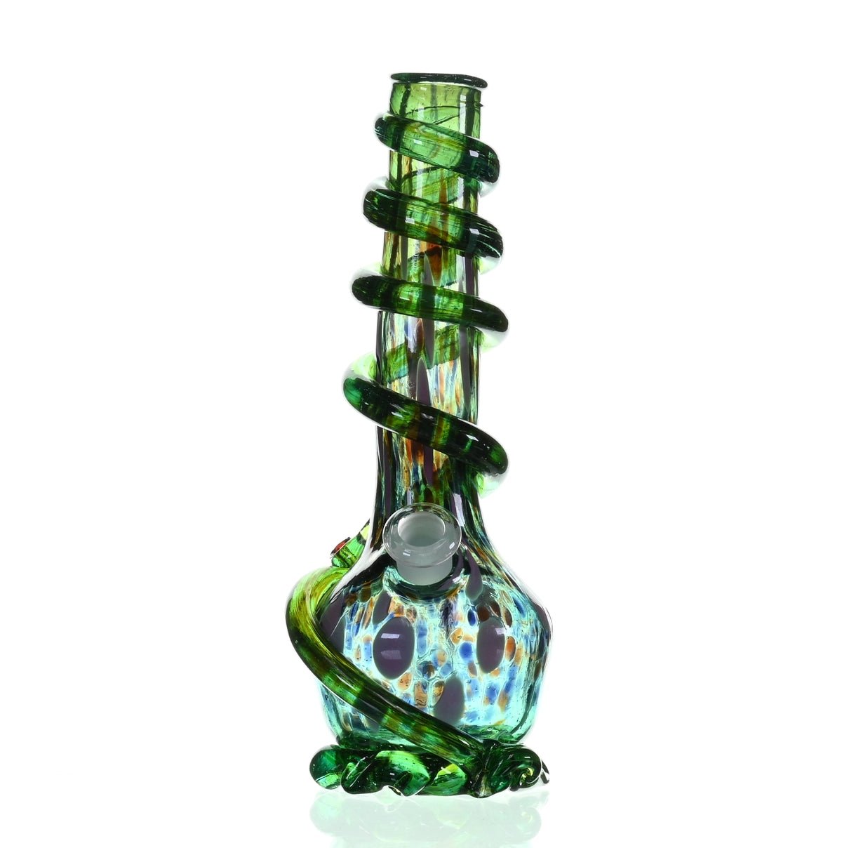 Special K Glass Soft Glass Medium Cookie Handle Waterpipe #151 - Premium Glass Art Waterpipe