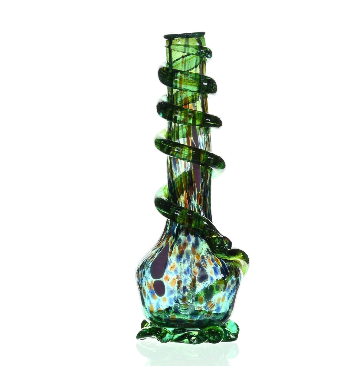 Special K Glass Soft Glass Medium Cookie Handle Waterpipe #151 Artistic View - Specialty Glass