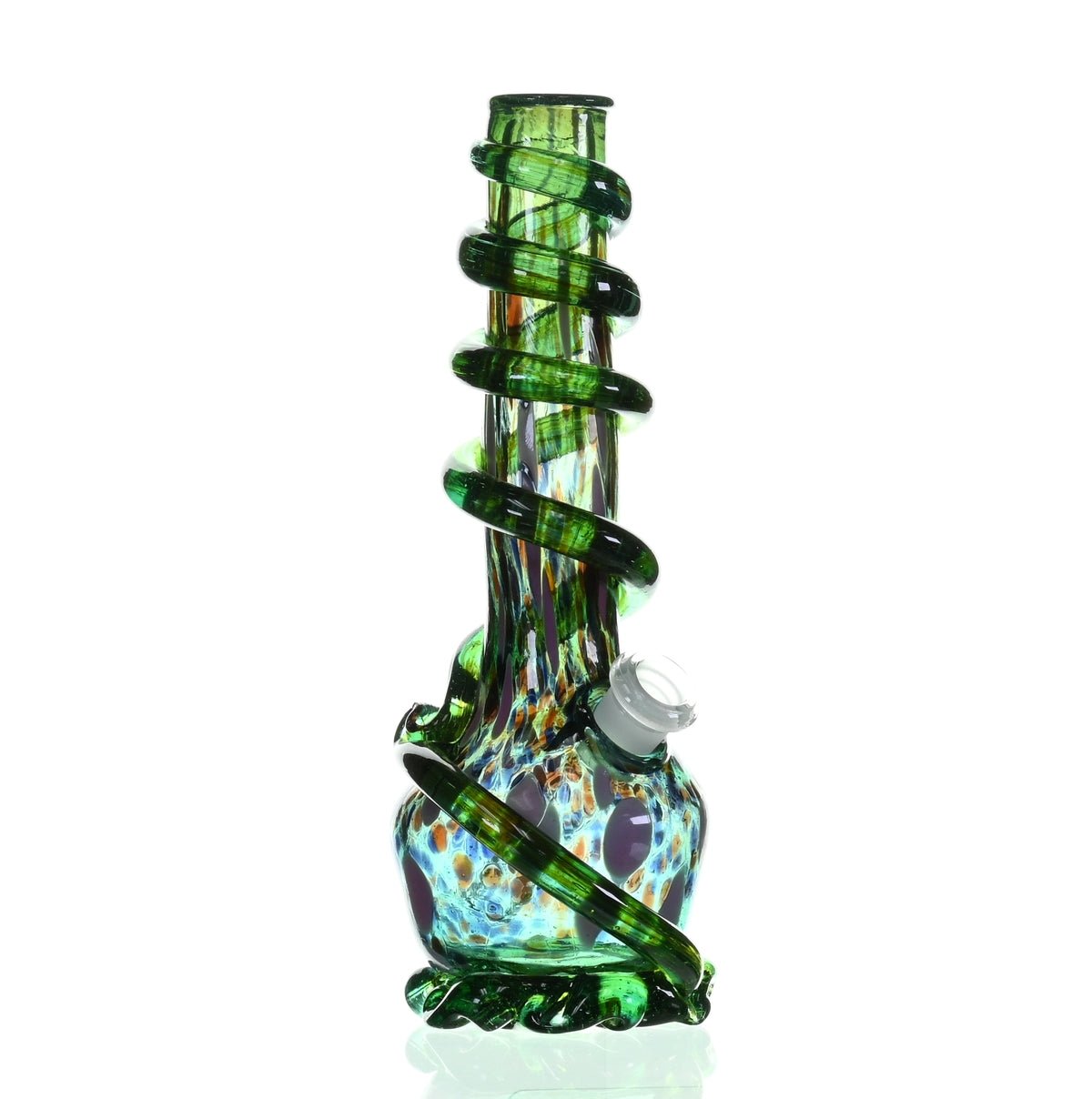 Special K Glass Soft Glass Medium Cookie Handle Waterpipe #151 - Artistic Glass Waterpipe