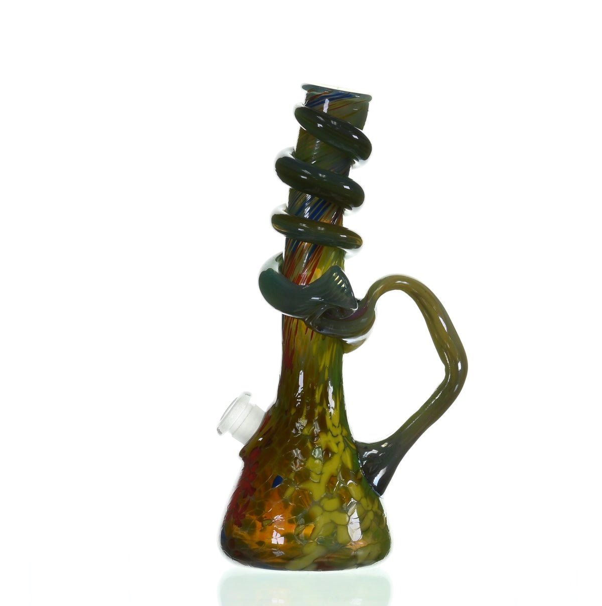 Special K Glass Soft Glass Medium Cookie Handle Close-up - Glass Art Fusion Piece