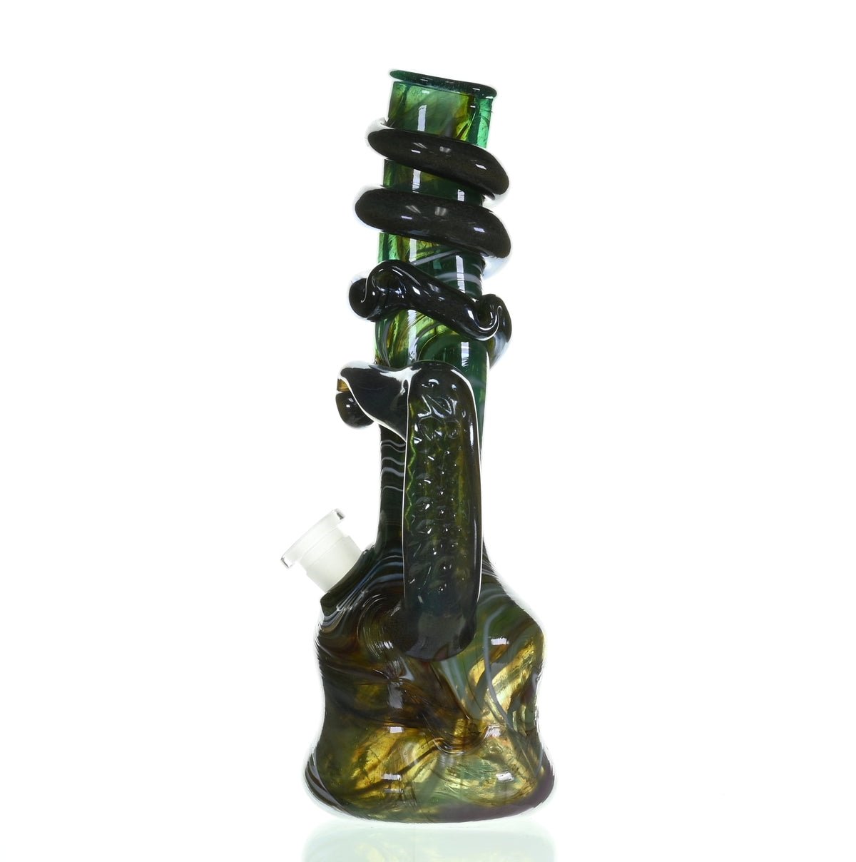 Side profile of SPECIAL K GLASS Soft Glass Medium Cookie Handle #158 waterpipe