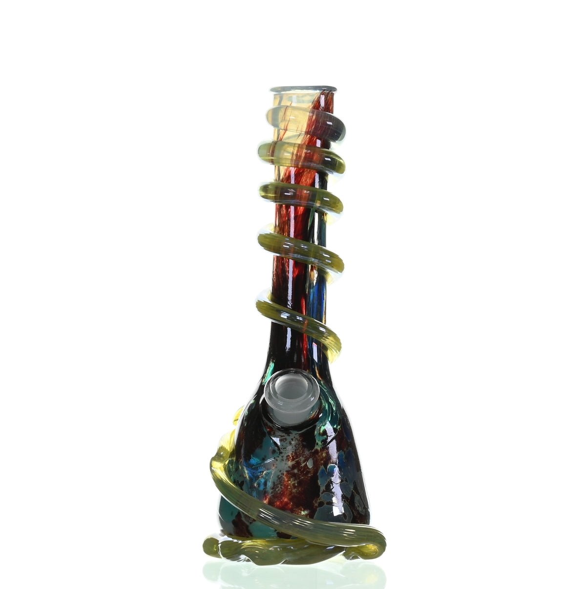 SPECIAL K GLASS Soft Glass Medium Cookie Handle Waterpipe - Premium Specialty Glass Art