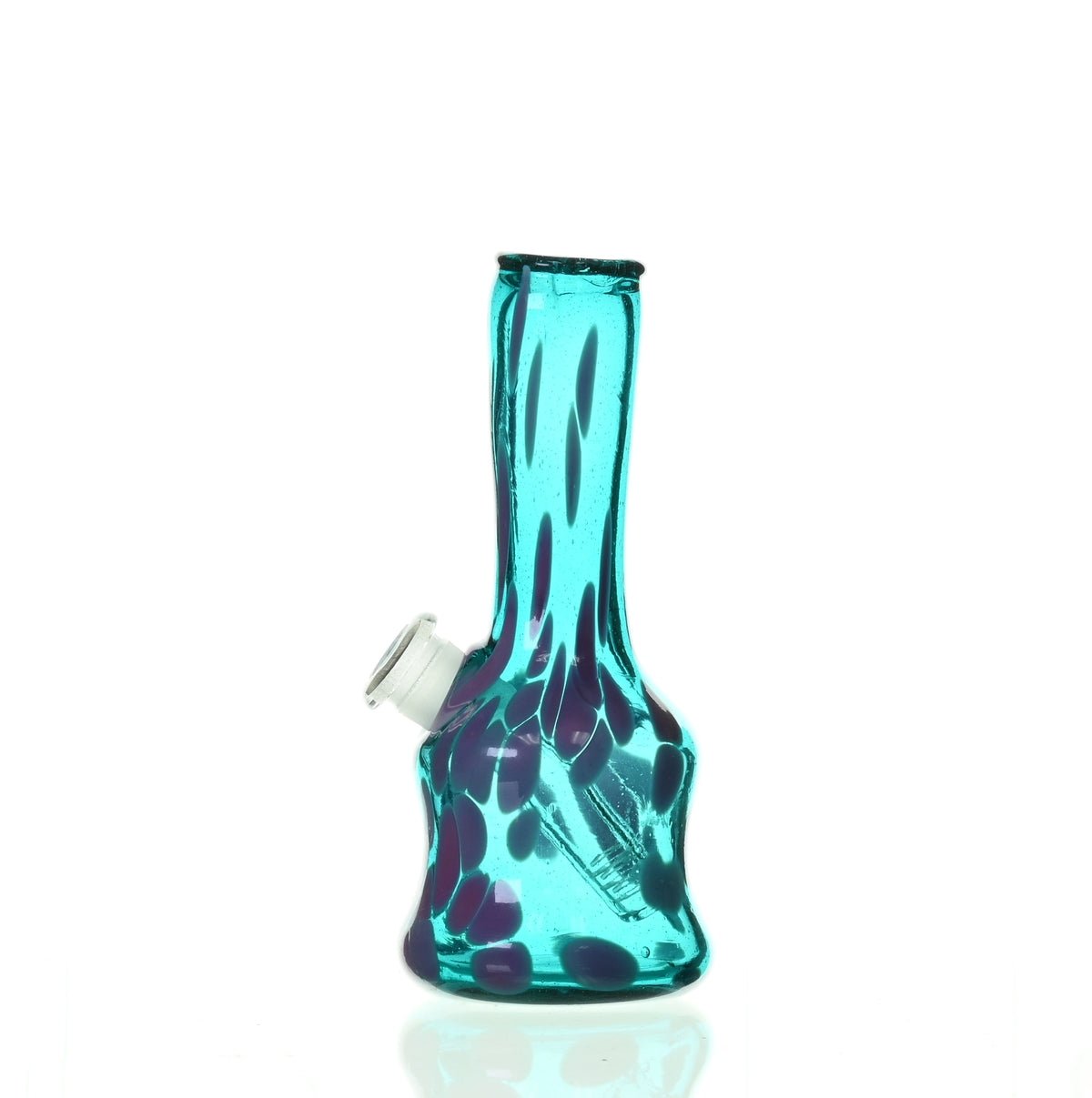 Close-up of SPECIAL K GLASS Soft Glass Small Bullet #114 joint and downstem details