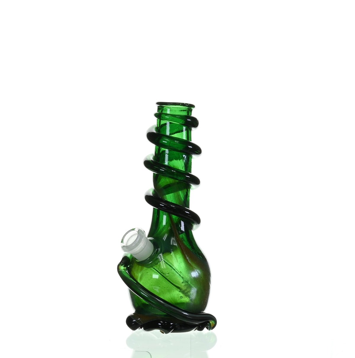 SPECIAL K GLASS Soft Glass Small Cookie Handle 14mm Side View - Affordable Glass Waterpipe
