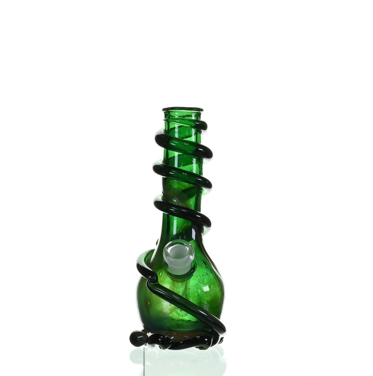 SPECIAL K GLASS Soft Glass Small Cookie Handle 14mm Waterpipe - Premium American Glass Art