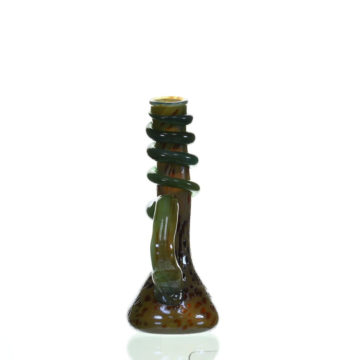 Premium soft glass waterpipe SPECIAL K GLASS Small Cookie Handle #133 - Smoke Spot Glass