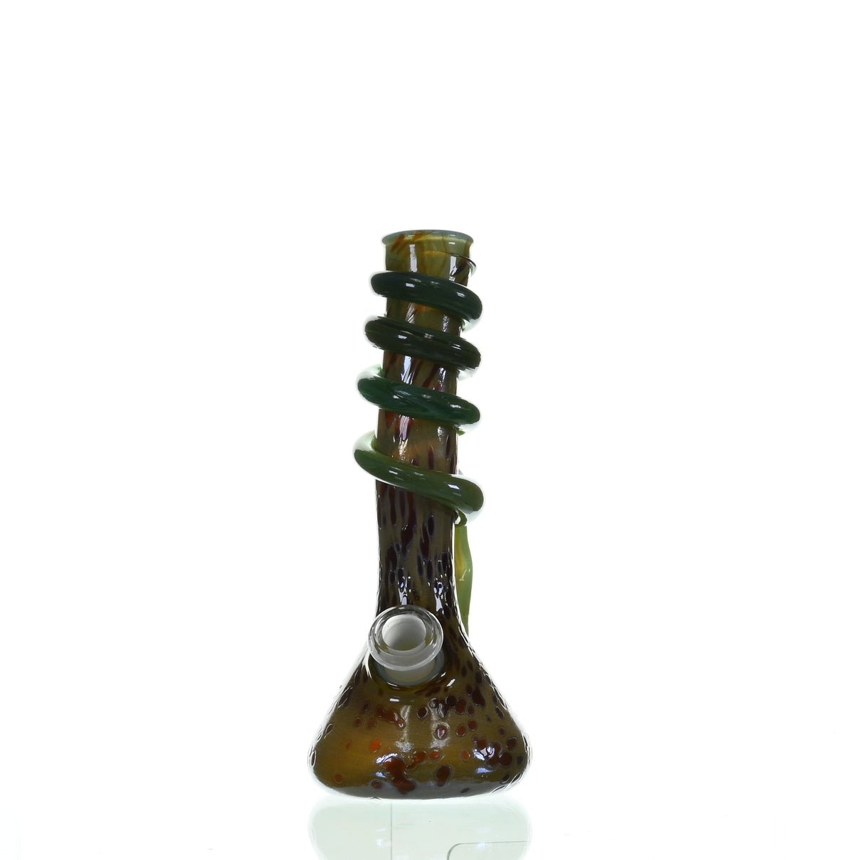 SPECIAL K GLASS Soft Glass Small Cookie Handle #133 premium waterpipe with 18mm joint - Smoke Spot Glass