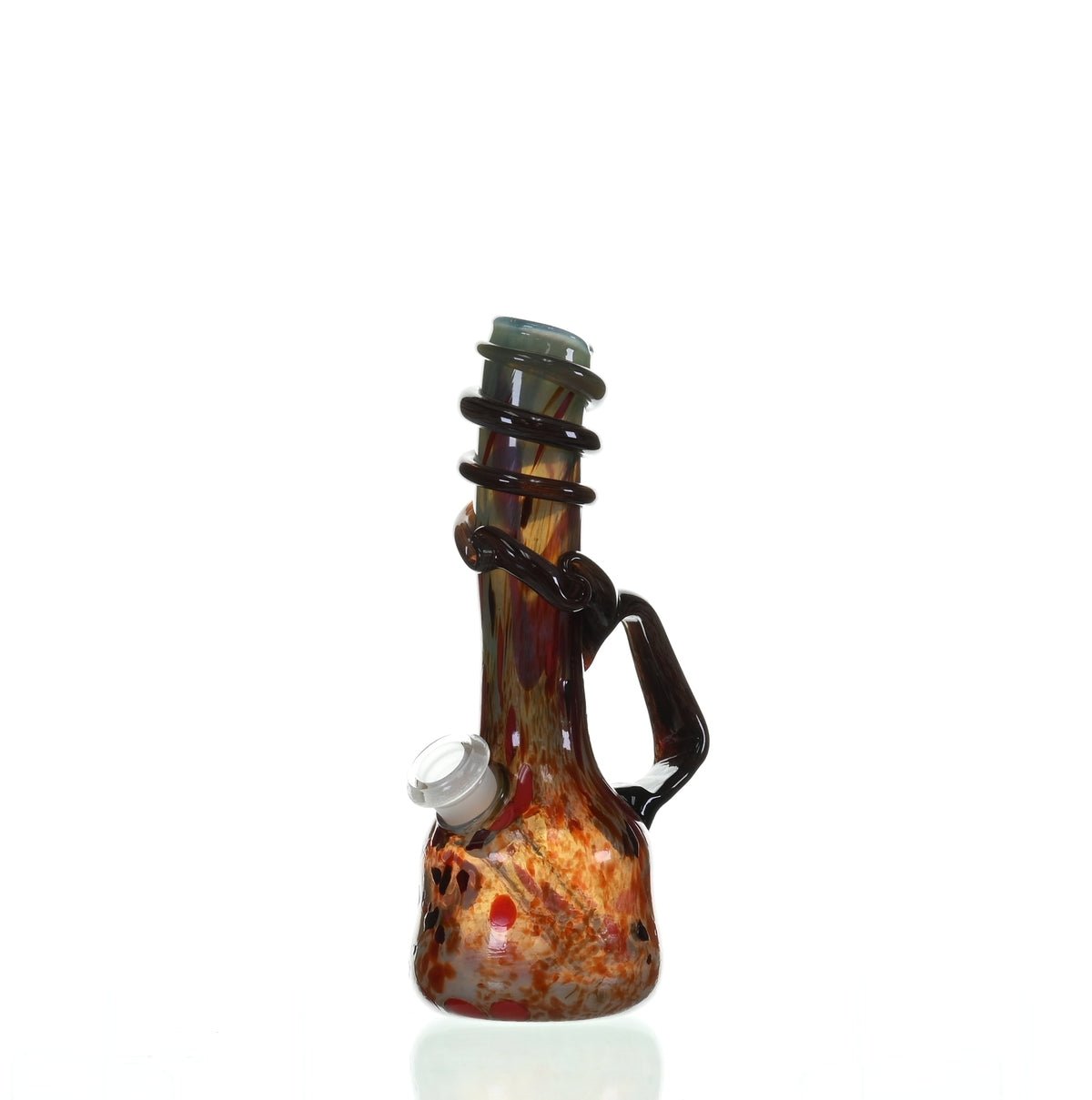 Close-up of SPECIAL K GLASS Soft Glass Small Cookie Handle #136 showcasing soft glass craftsmanship