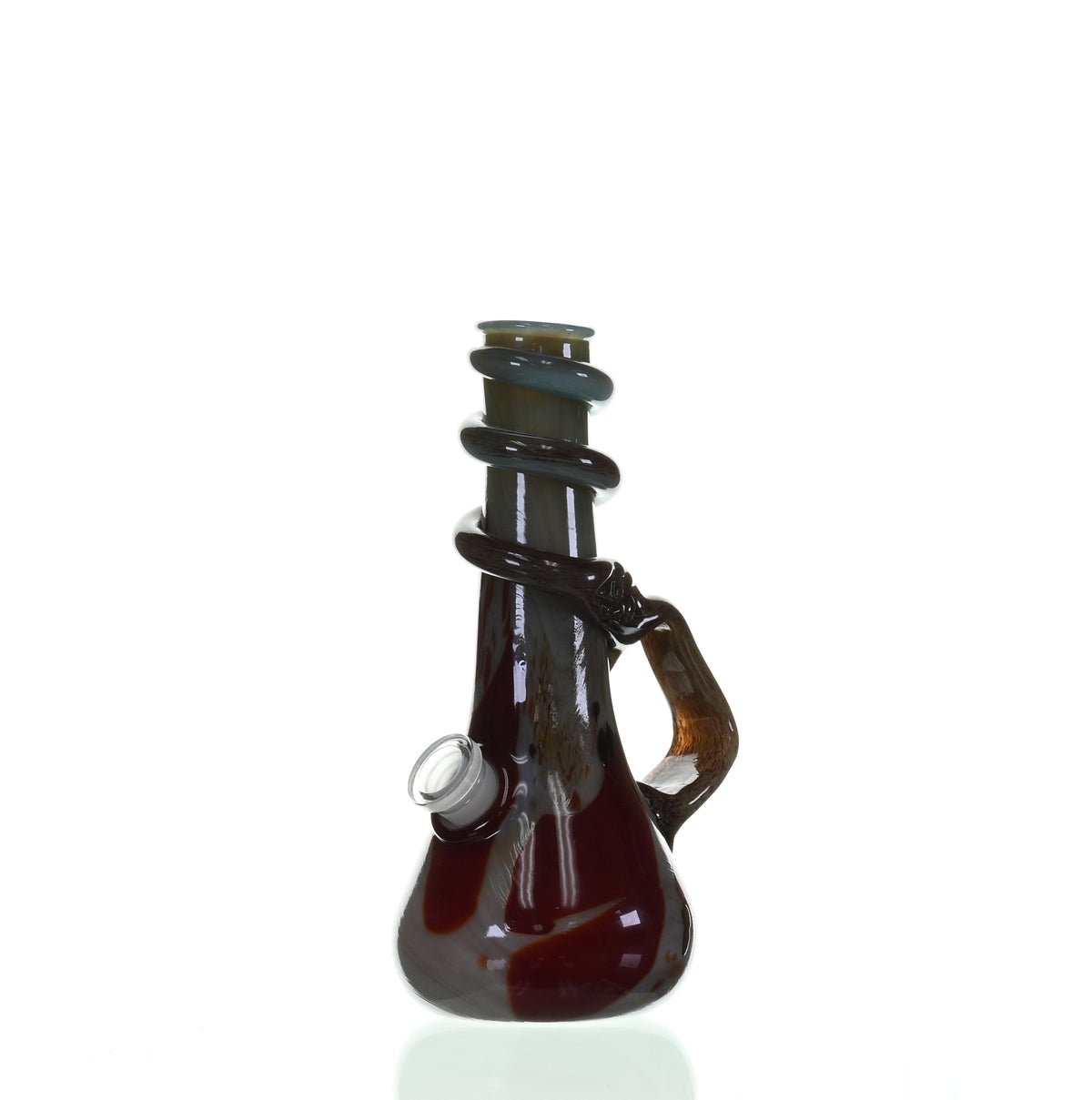 Side view of SPECIAL K GLASS Soft Glass Small Cookie Handle #137 waterpipe