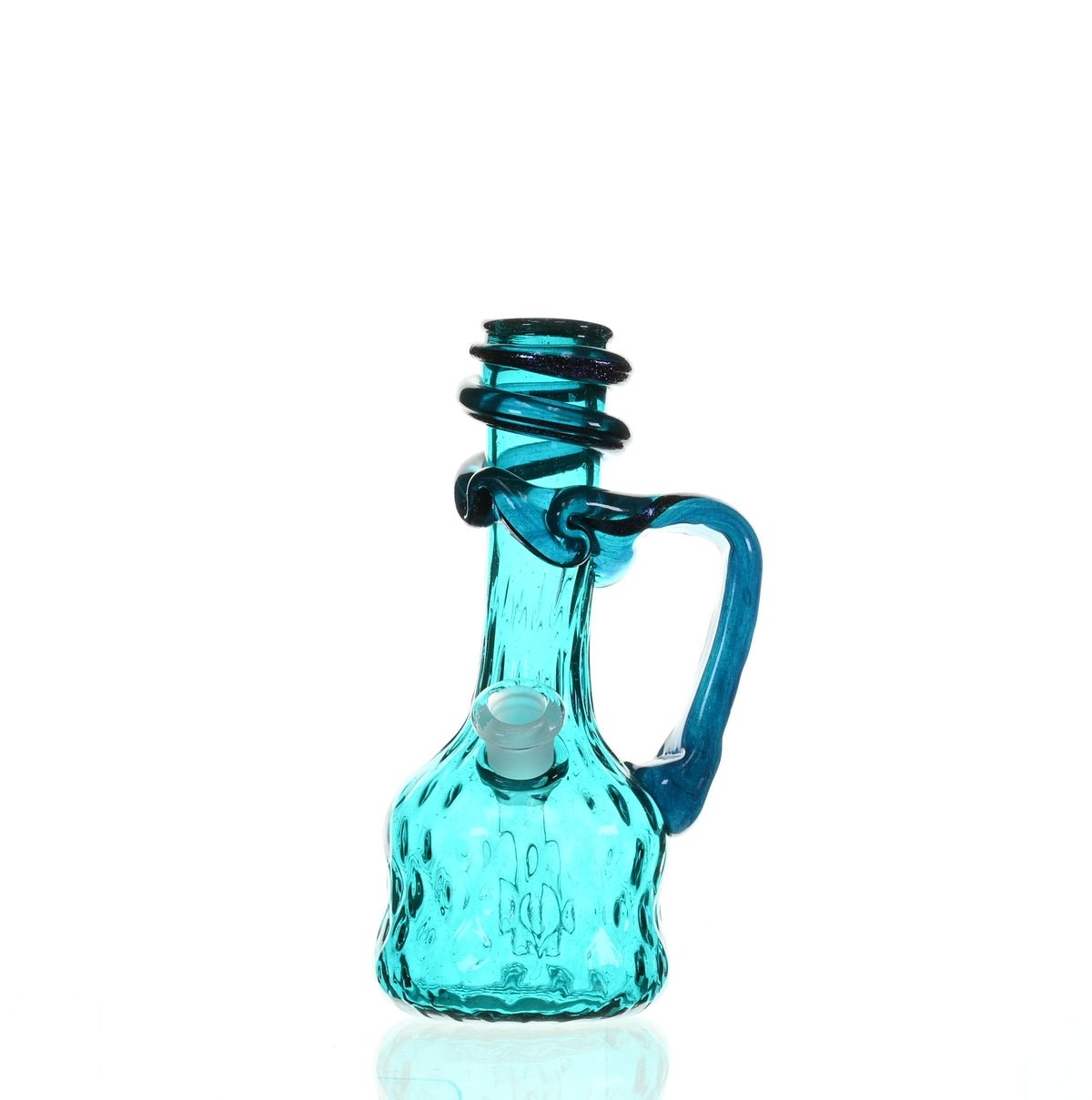 SPECIAL K GLASS Soft Glass Small Cookie Handle #138 premium waterpipe - Smoke Spot Glass