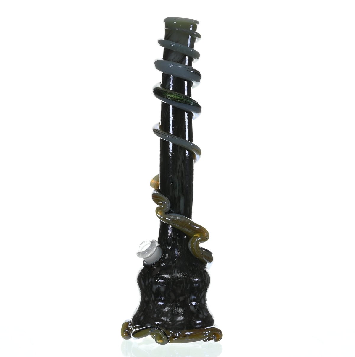 SPECIAL K GLASS Soft Glass XL Cookie Handle #201 detailed view of glass art