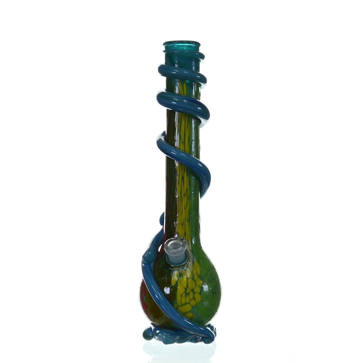 SPECIAL K GLASS Soft Glass XL Cookie Handle #211 Premium Waterpipe - Smoke Spot Glass