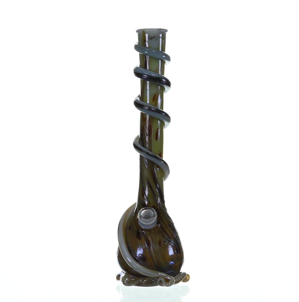 SPECIAL K GLASS Soft Glass XL Cookie Handle #212 premium waterpipe with 18mm joint - Smoke Spot Glass