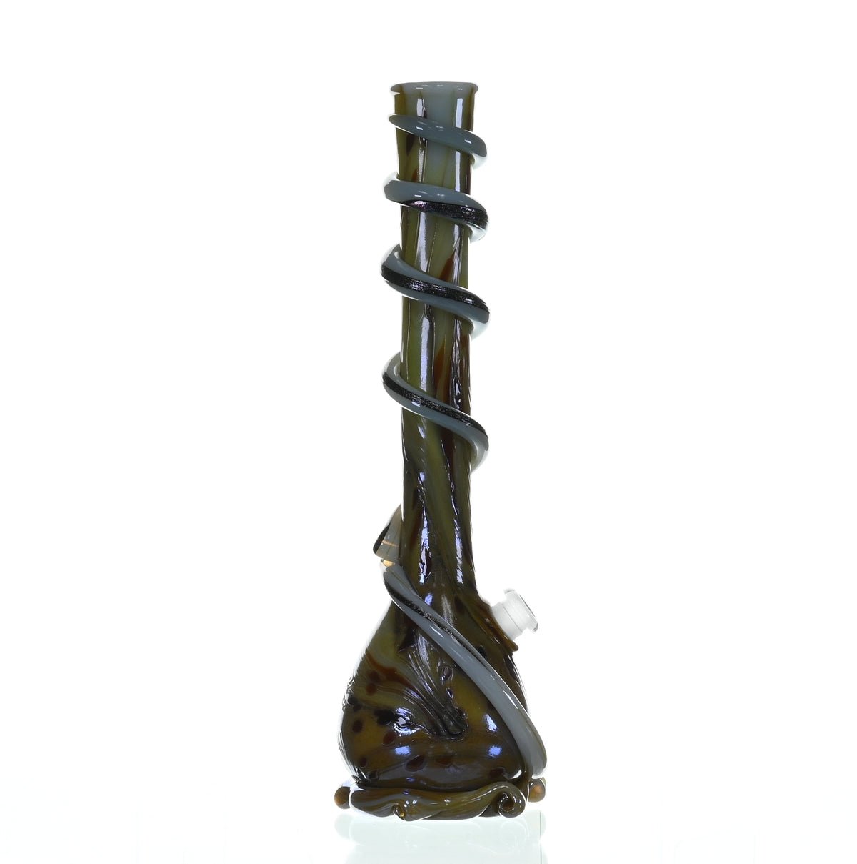SPECIAL K GLASS Soft Glass XL Cookie Handle #212 artistic waterpipe design - Smoke Spot Glass