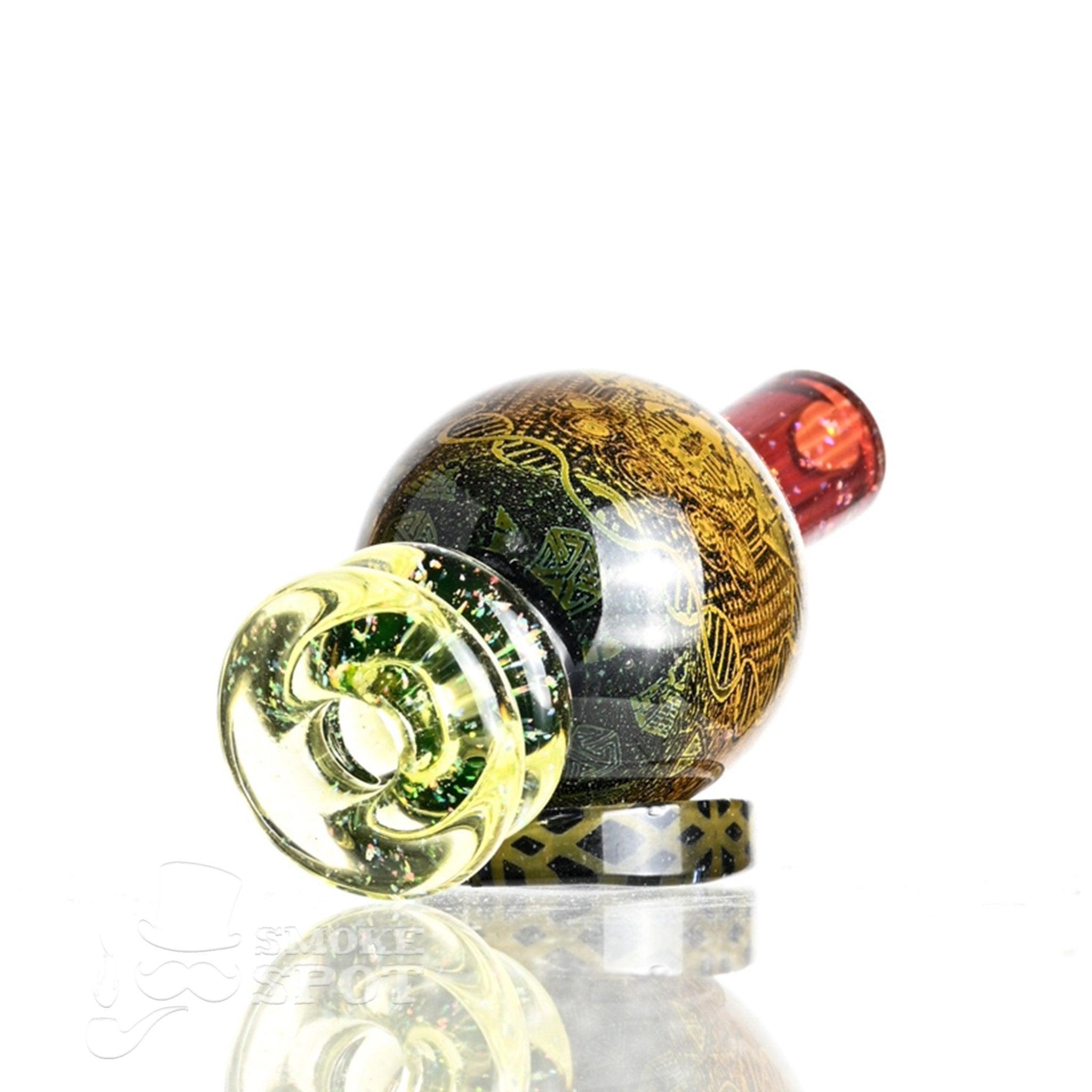 Taco Glass Bubble Cap #107 detailed hologram bubble cap design