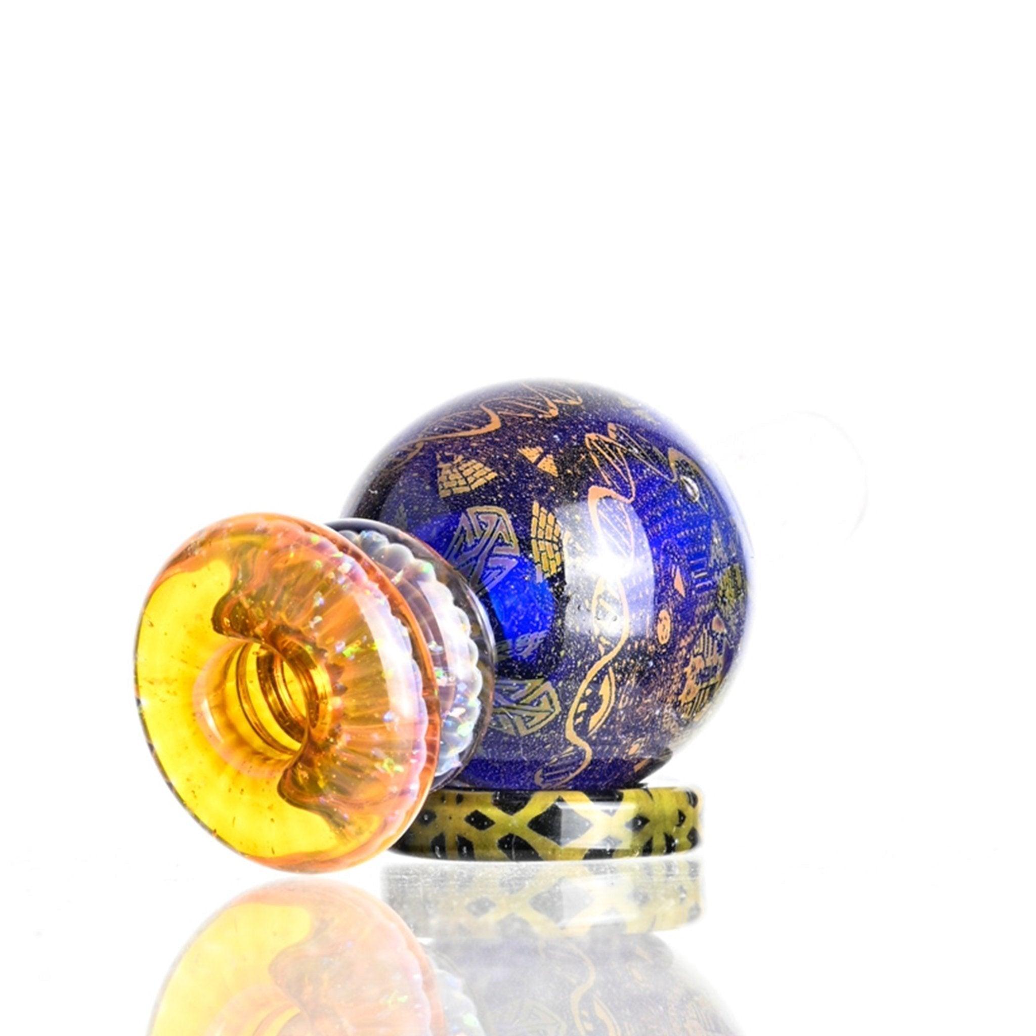 Taco Glass Bubble Cap #111 detailed hologram bubble design close-up