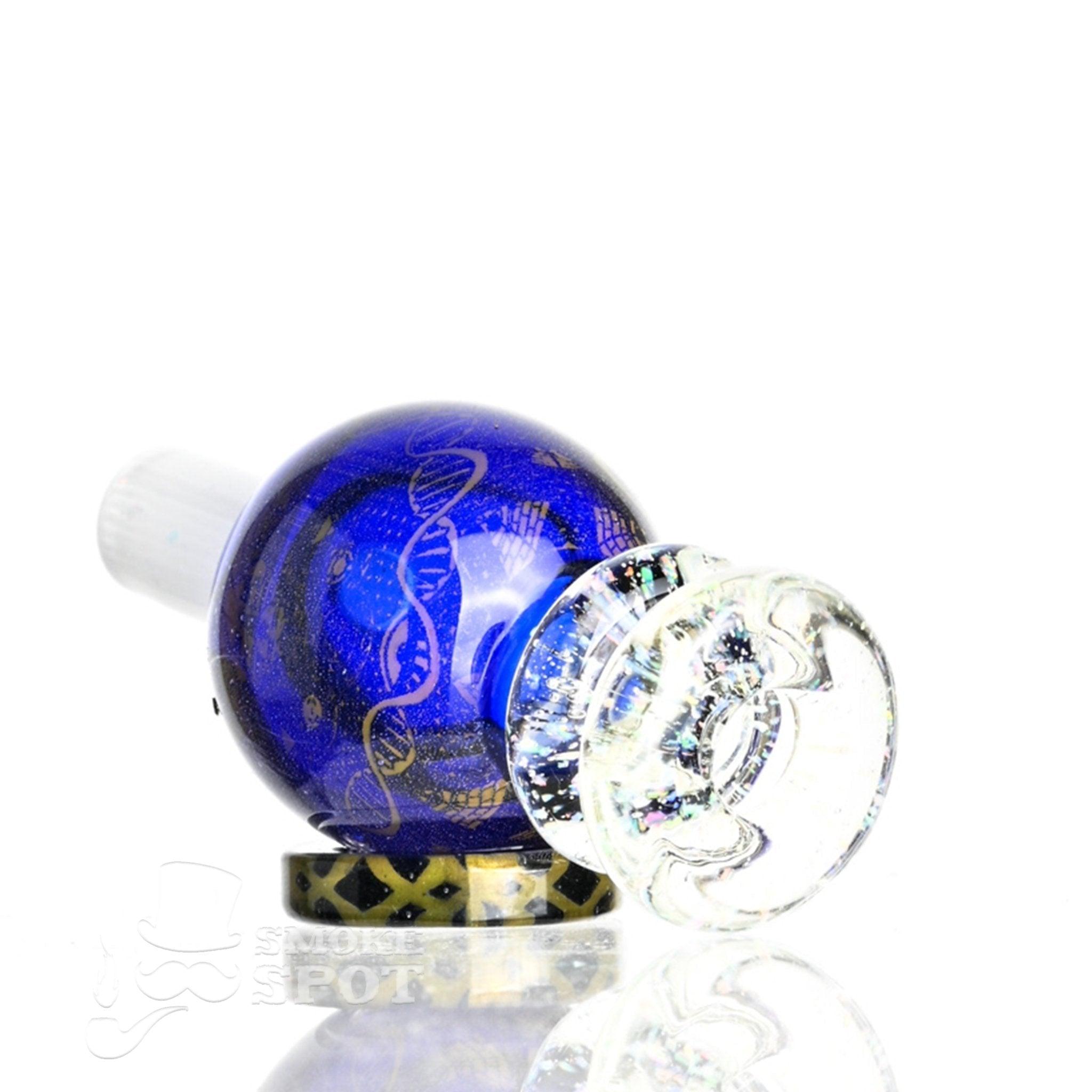 Taco Glass Bubble Cap #112 displayed on glass rig