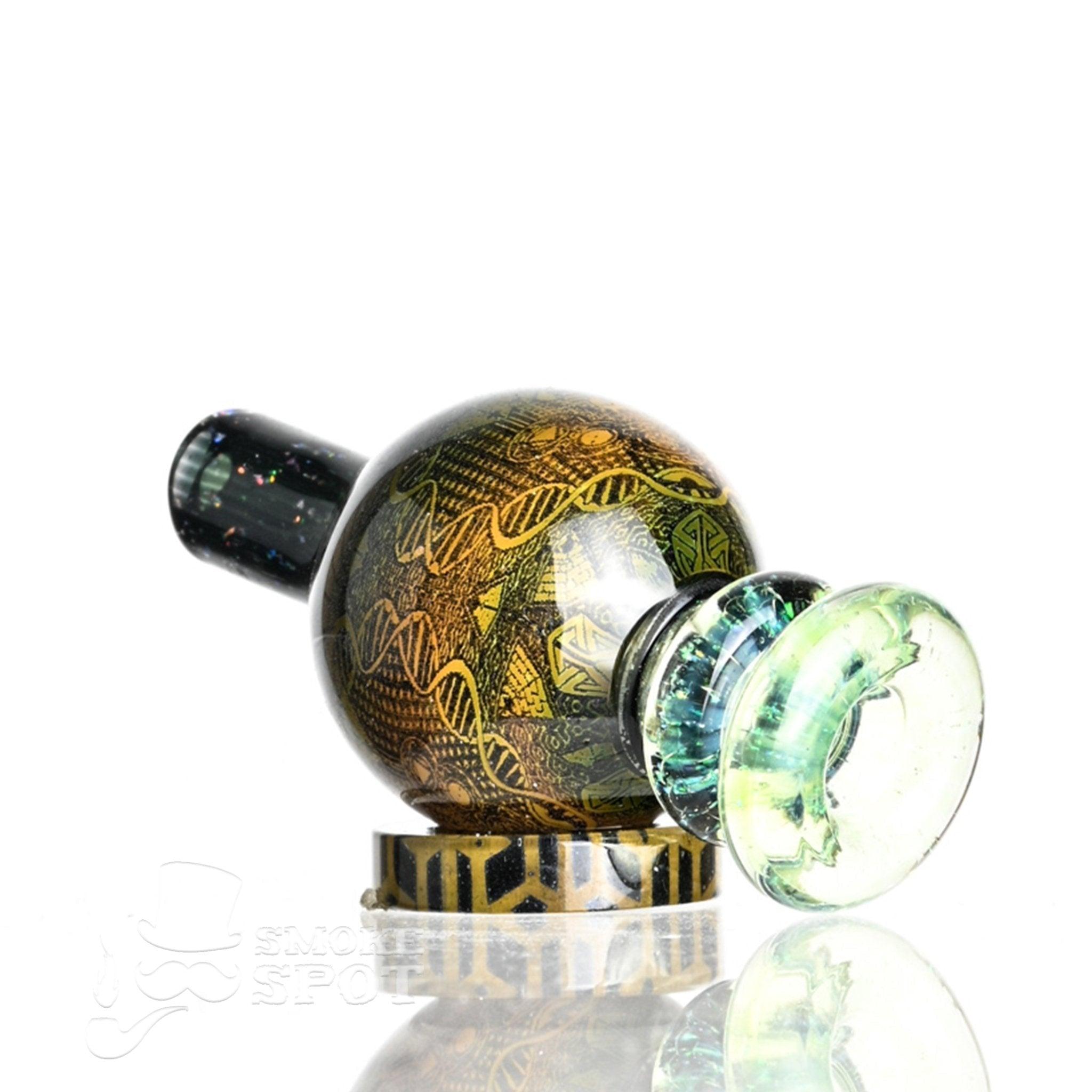 Taco Glass Bubble Cap #118 glass carb cap angled view