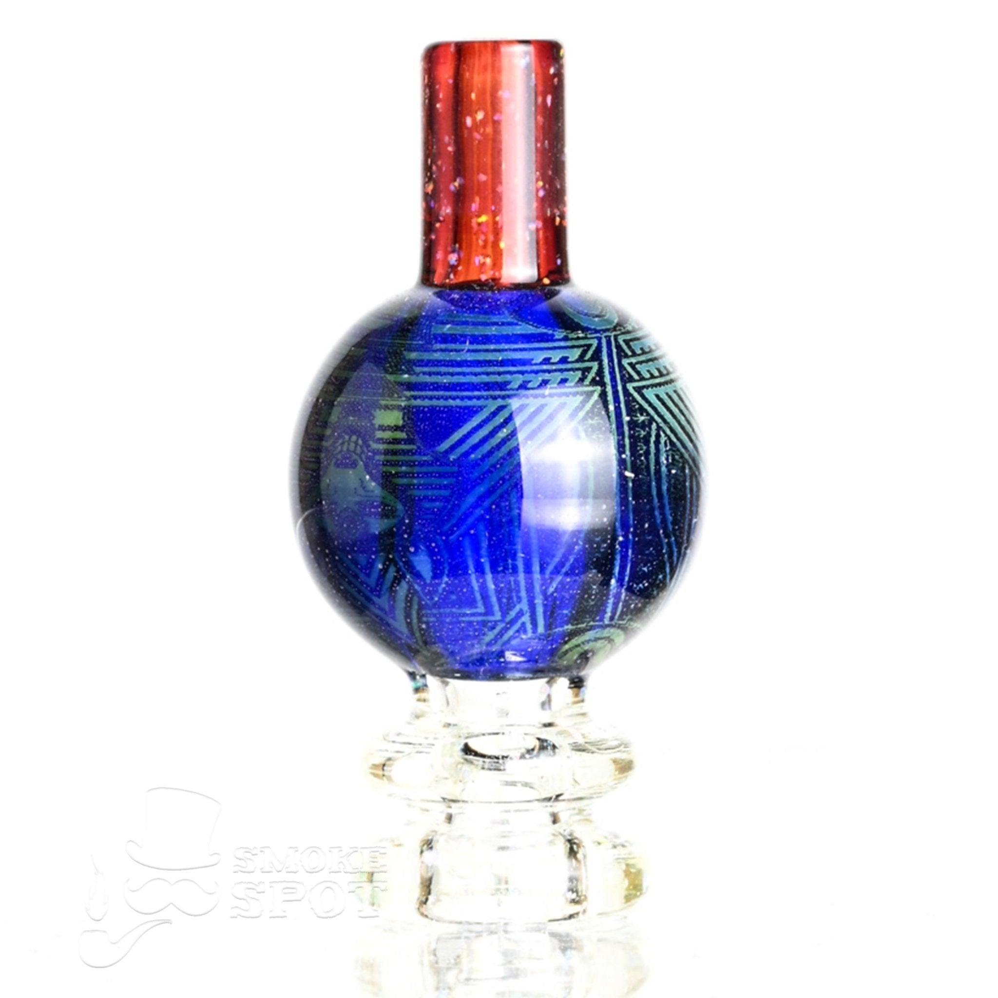 Close-up of Taco Glass Bubble Cap #119 highlighting glass craftsmanship