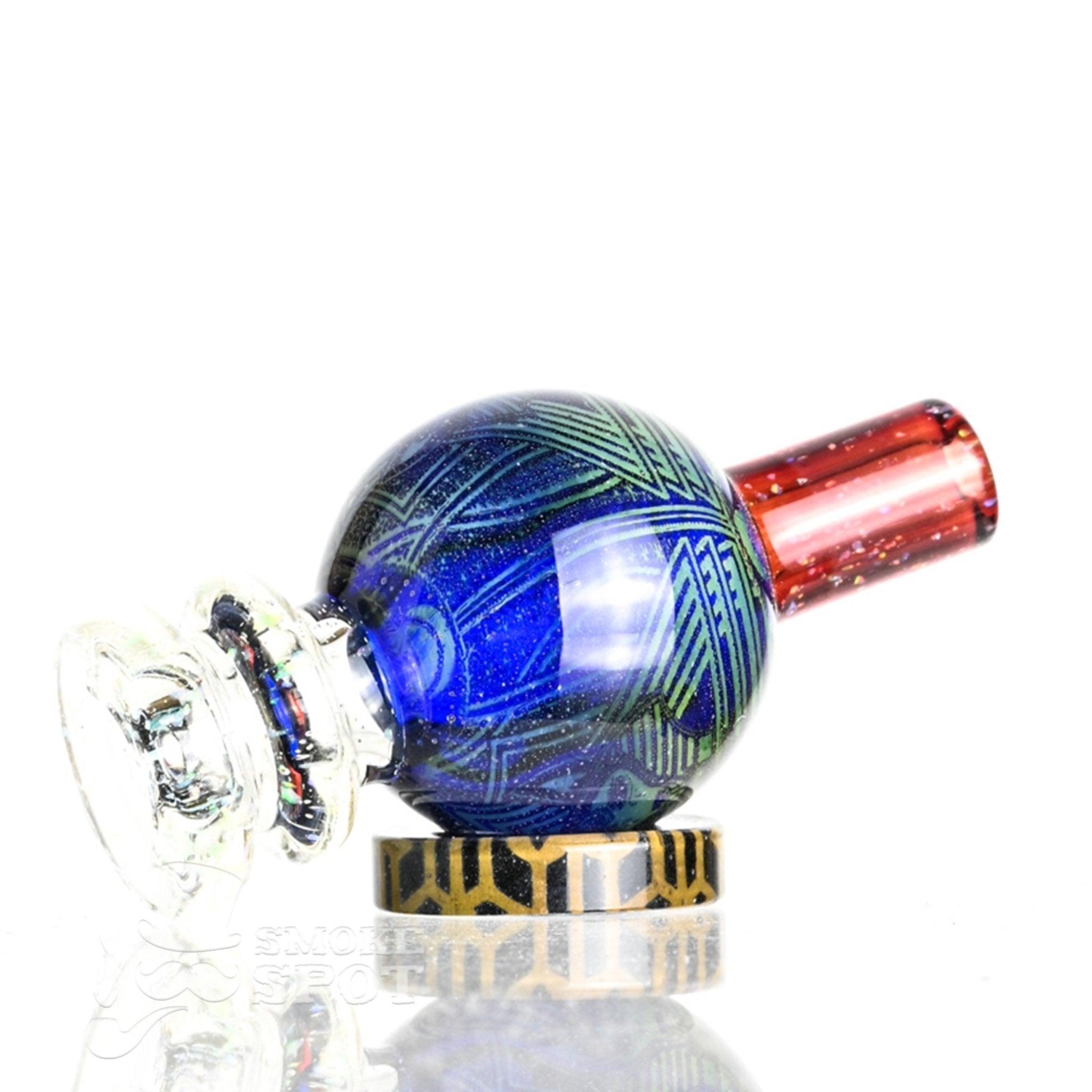 Taco Glass Bubble Cap #119 artistic hologram bubble design detail